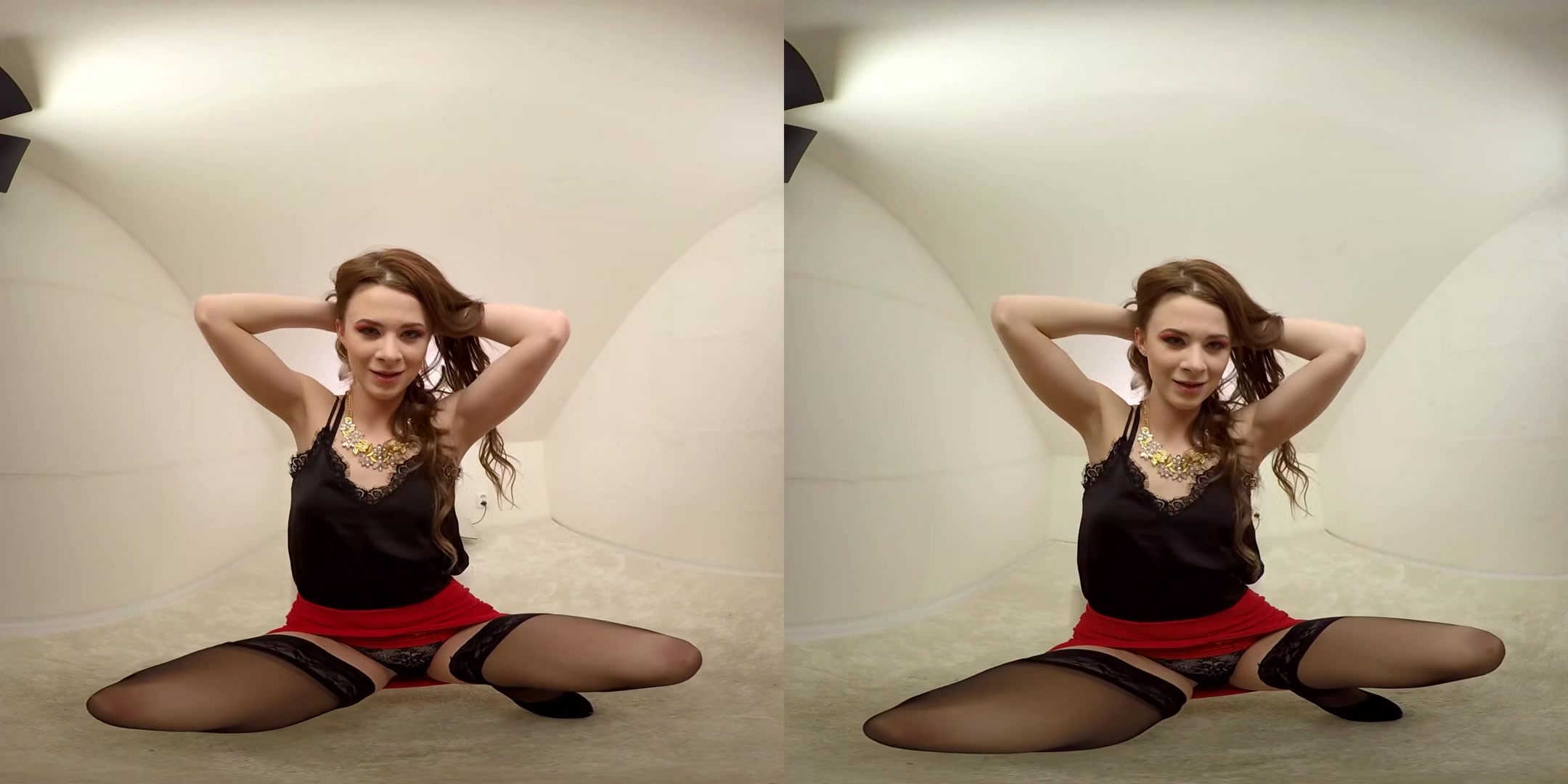 Teen Jenny Silver Toying - Petite Shaved Nylons