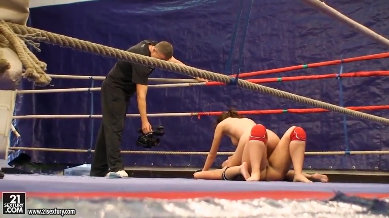 Watch lesbian wrestling between two cuties