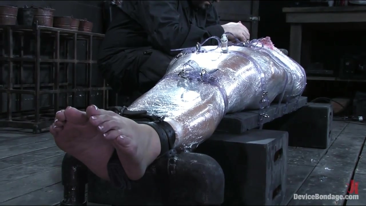 Dia Zerva in Sticky Hot Wrap Trap - DeviceBondage