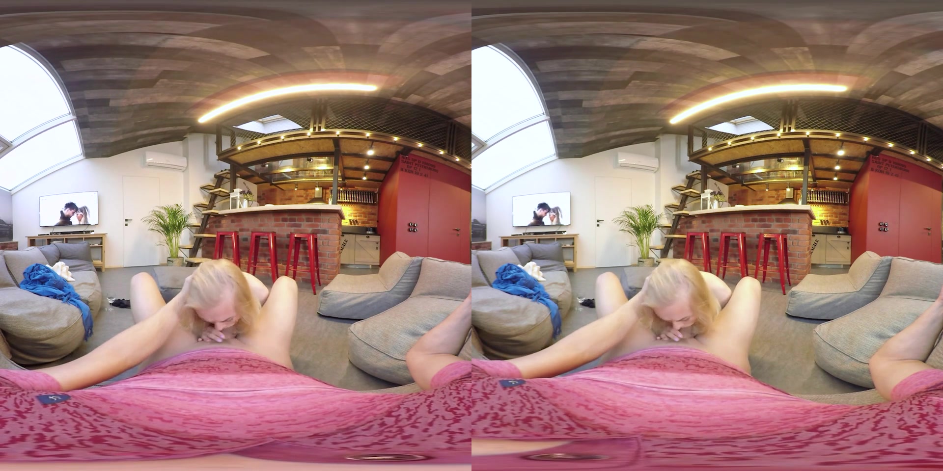 Via Lasciva in Naked Blondie Satisfies Desires - TMWVRNet