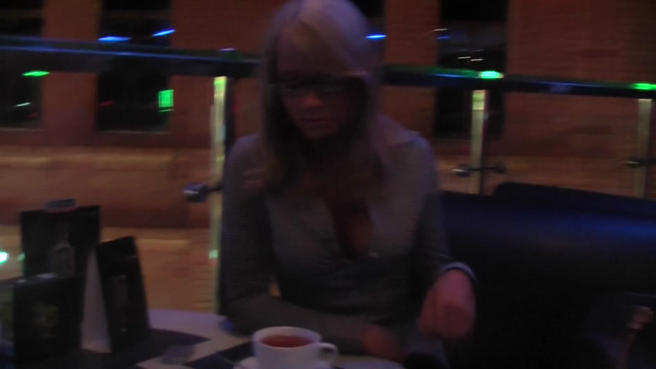 Celia in girl gives head to some guy in a restaurant toilet