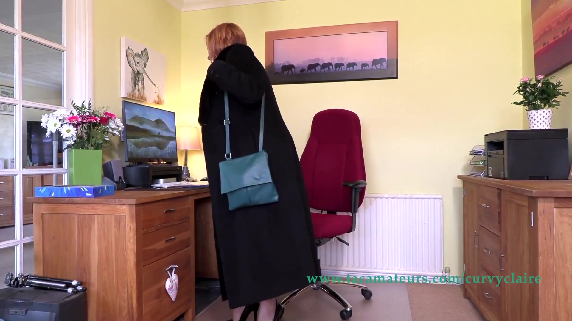 Home From The Office Fun Pt1 - CurvyClaire