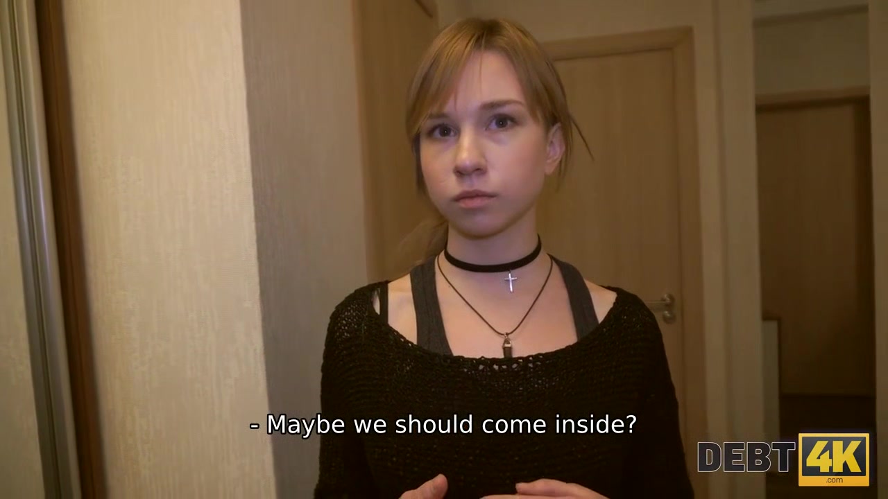 DEBT4k. Agent uses young doll like a cheap whore because of debts