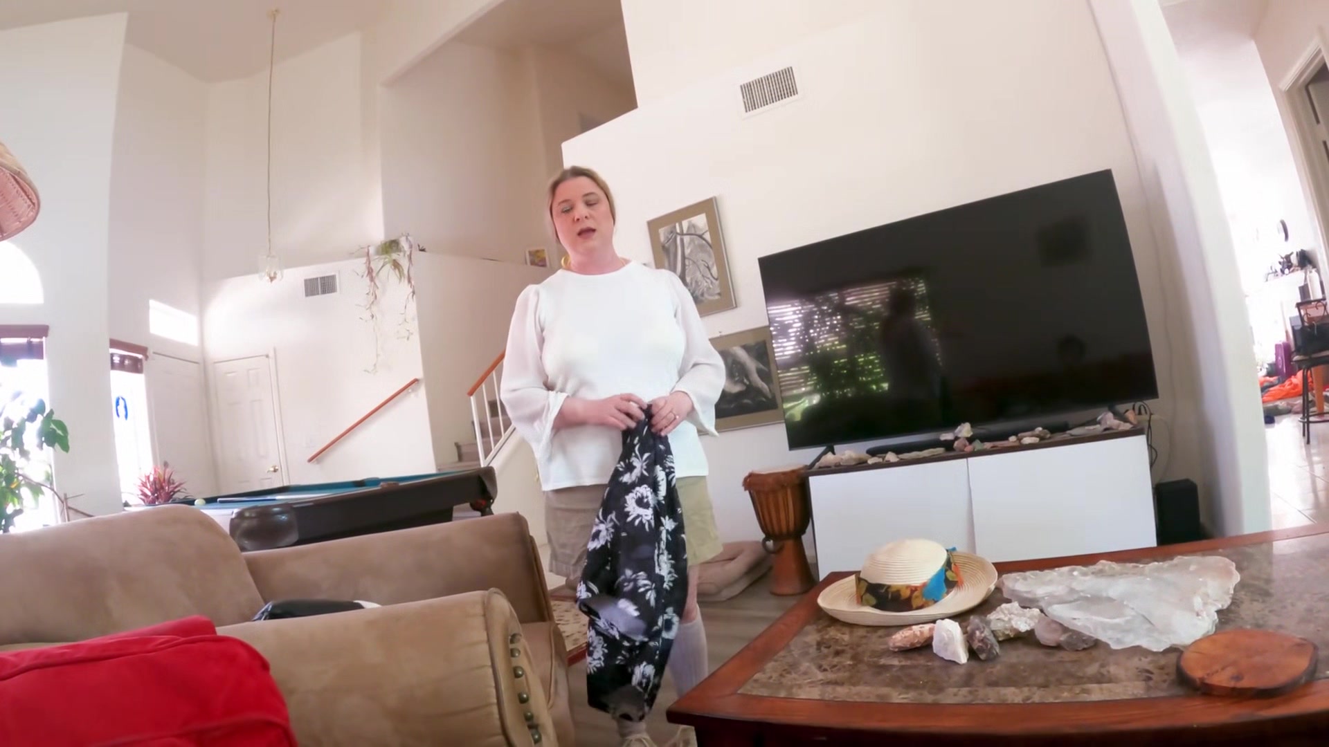 Stepmom Wants To Go Swimming But Has Sex With Her Stepson Instead