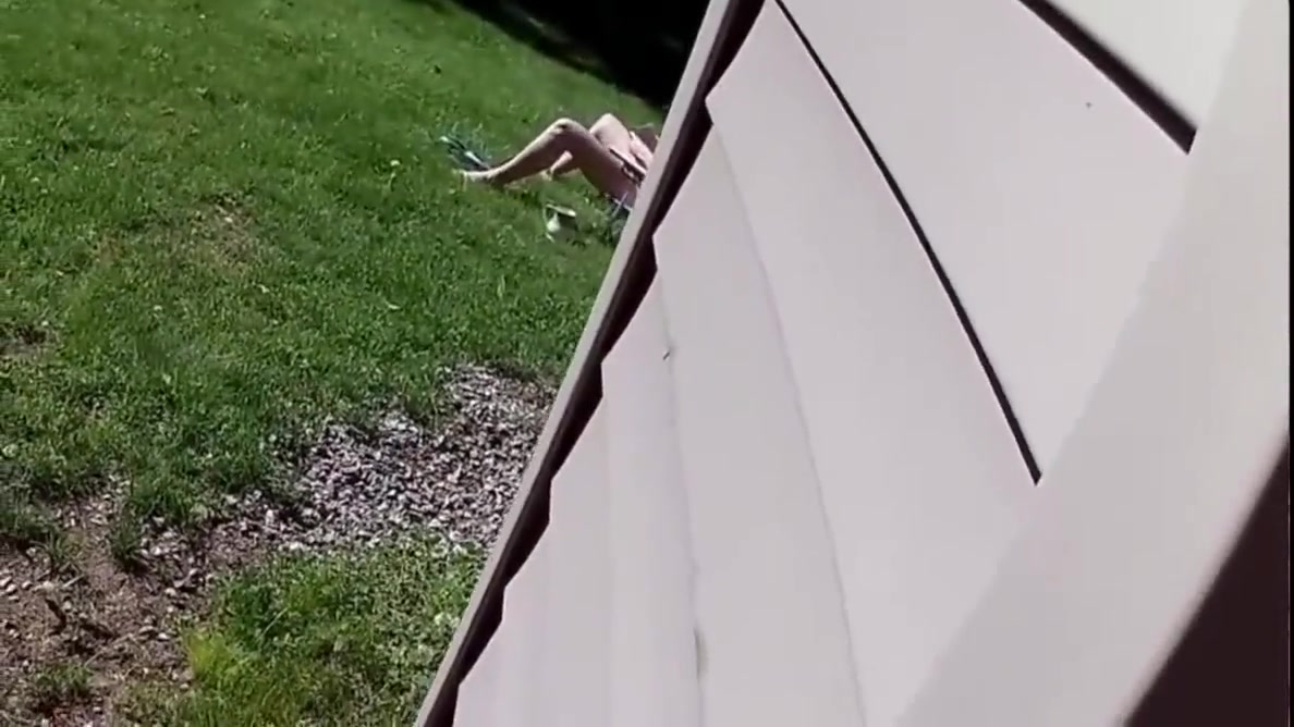 Caught Neighbor Touching Herself And She Lets Me Watch And Cum On Her