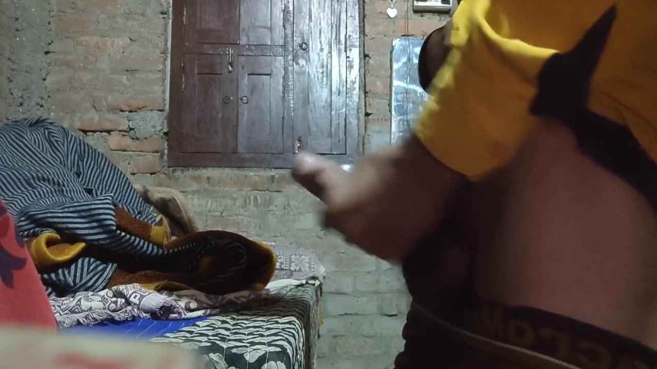 Indian Boy Playing With Cock In The Morning Time