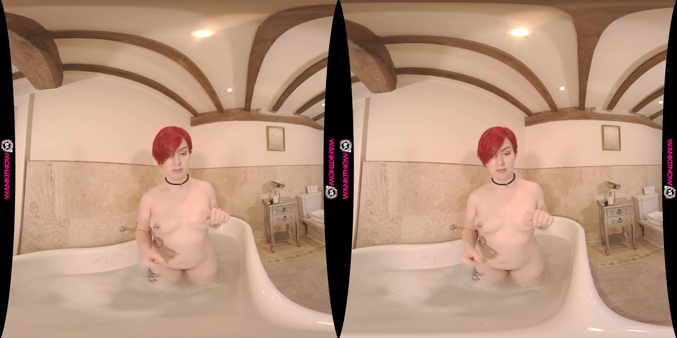 Bath time Submissive - Amateur Bath Fingering Solo Model