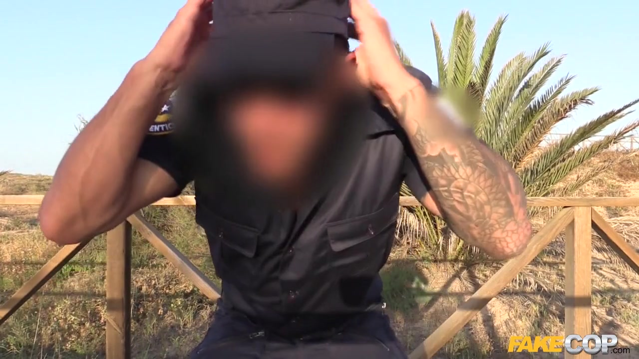 Luna in Cop Fucks Cute Girl on Nudist Beach - FakeCop