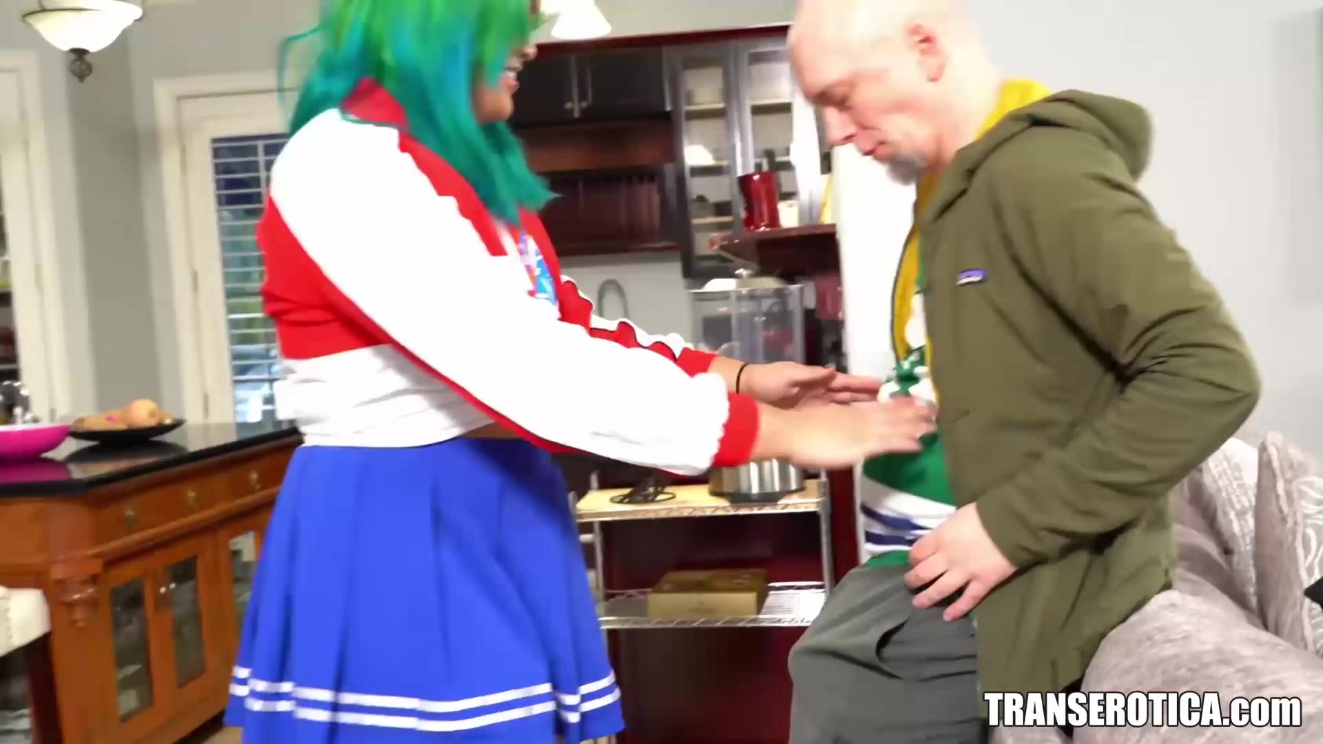 TRANSEROTICA TGirl Genesis Green Receives Big Cock As Reward