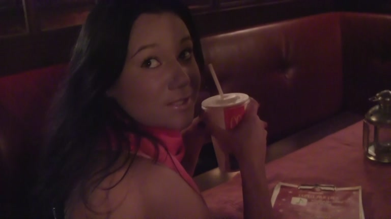 Brunette goes for pickup fuck