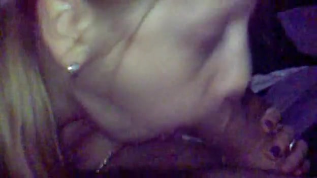 She closed her eyes and started to give a lustful blowjob