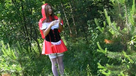 Little Red Riding Hood fucking with Panda in the wood