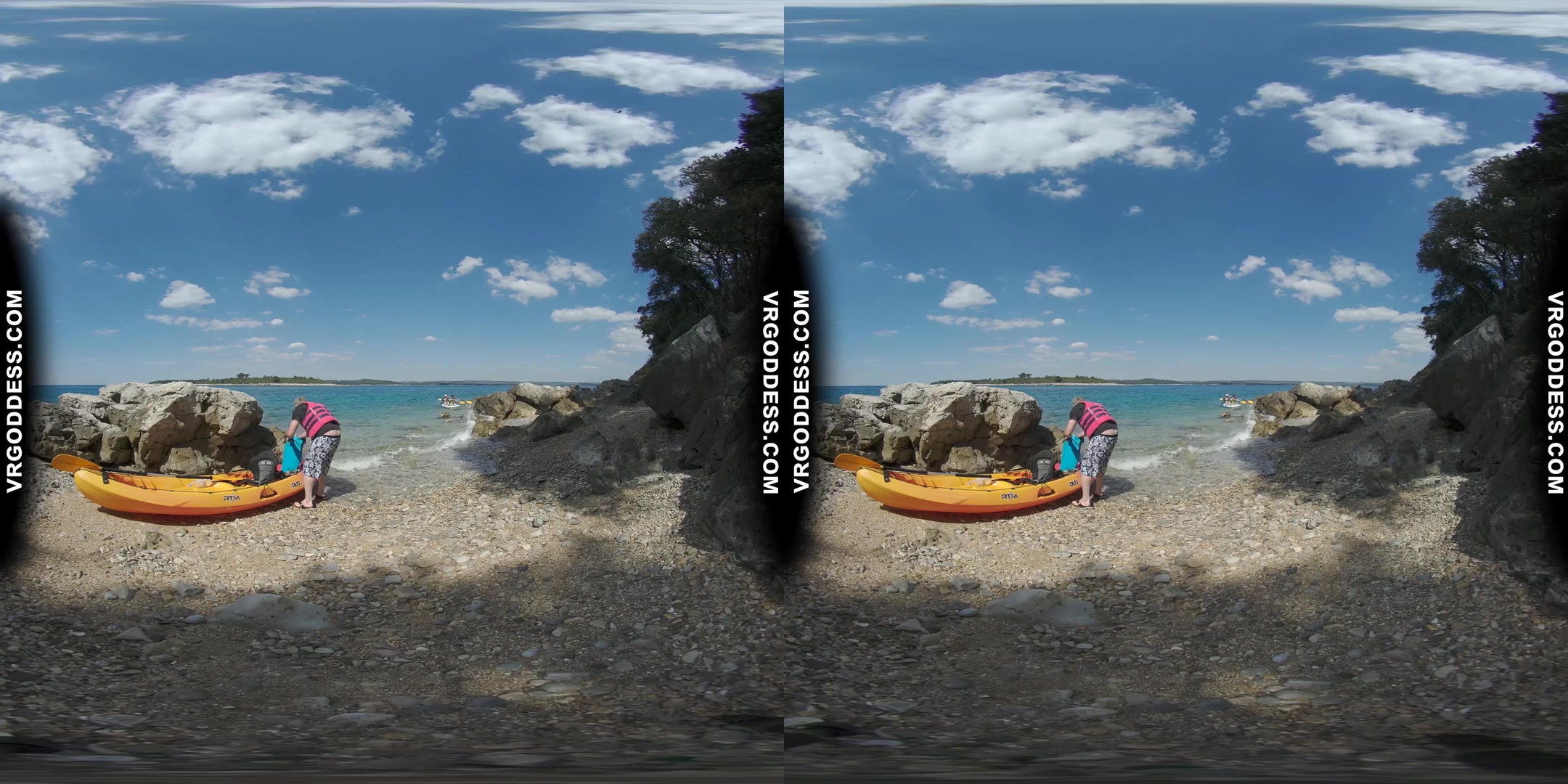 Matty And Josie Kayaking On Vacation Hiking Nude On Abandoned Island