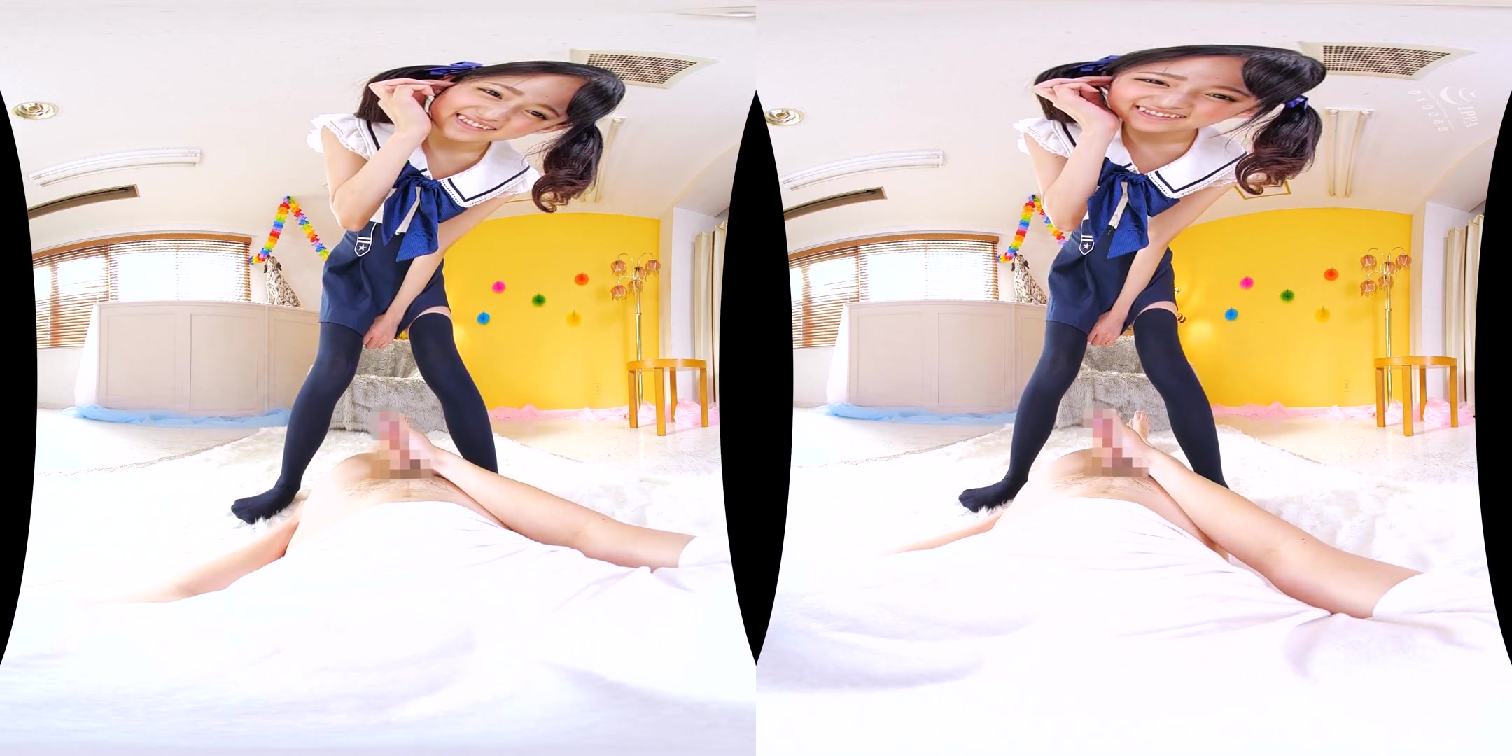 Fake twin-Tail Knee-High Panty Creampie Fuck 3 - Asian Creampie