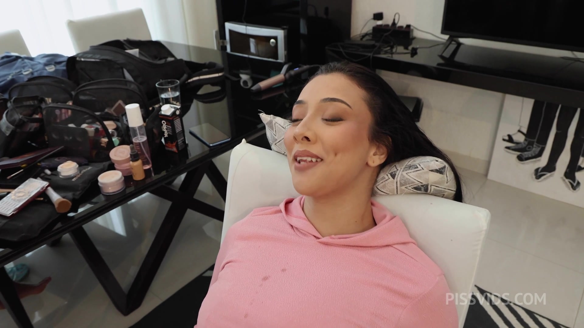 Behind the Scene from The Voluptuous Victoria Beatriz deep throat with Dap pee drink and Hot brazilian piss drinking Natasha Rios gets hardcore anal fucking with DAP 0% Pussy - PissVids