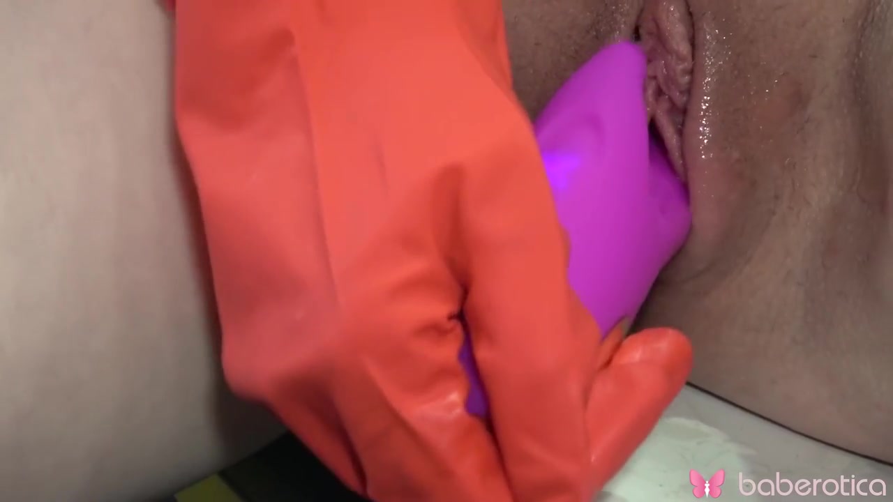 Busty Blonde Mirai Plays With A Sex Toy In The Kitchen In 4k