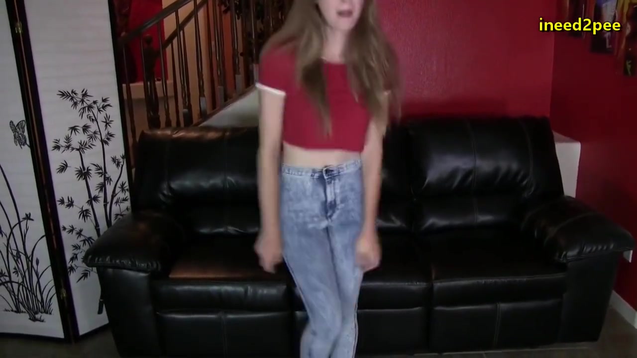 Pee In Stonewash Jeans