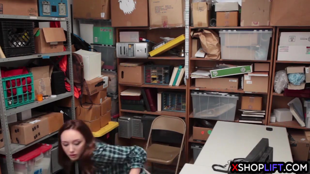 Shoplifting Tighty teen 18+ Tried To Escape From Back Offic