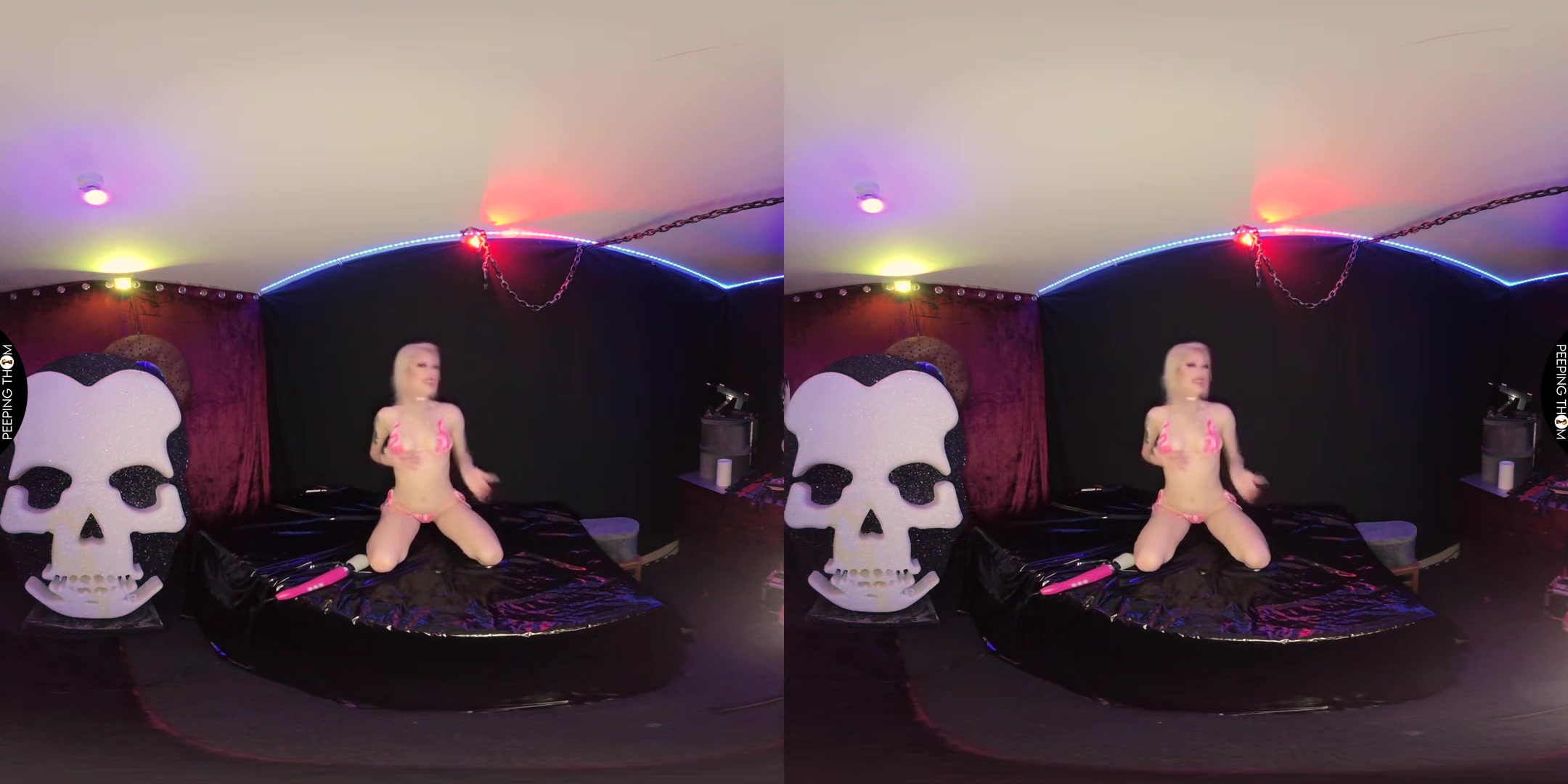 Dark Room Squirt; Striptease and Solo Masturbation with Angel Rae Doll