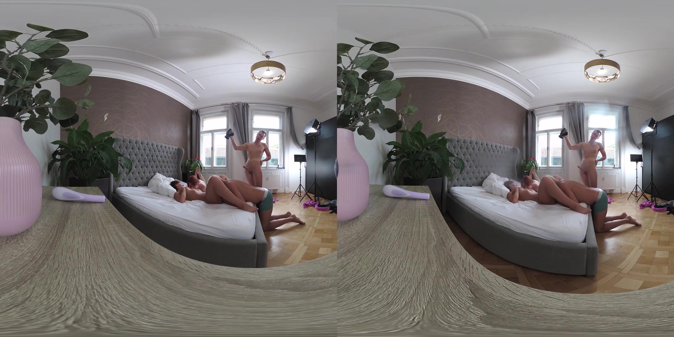 Cheating Redhead Squirts Like A Fire Hydrant In Epic Threesome - Kaira Love & Tiffany Blue Behind The Scenes Vr Video Part Two