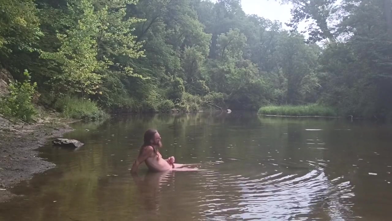 In Nature 13: Massive Cumshot In The Creek!