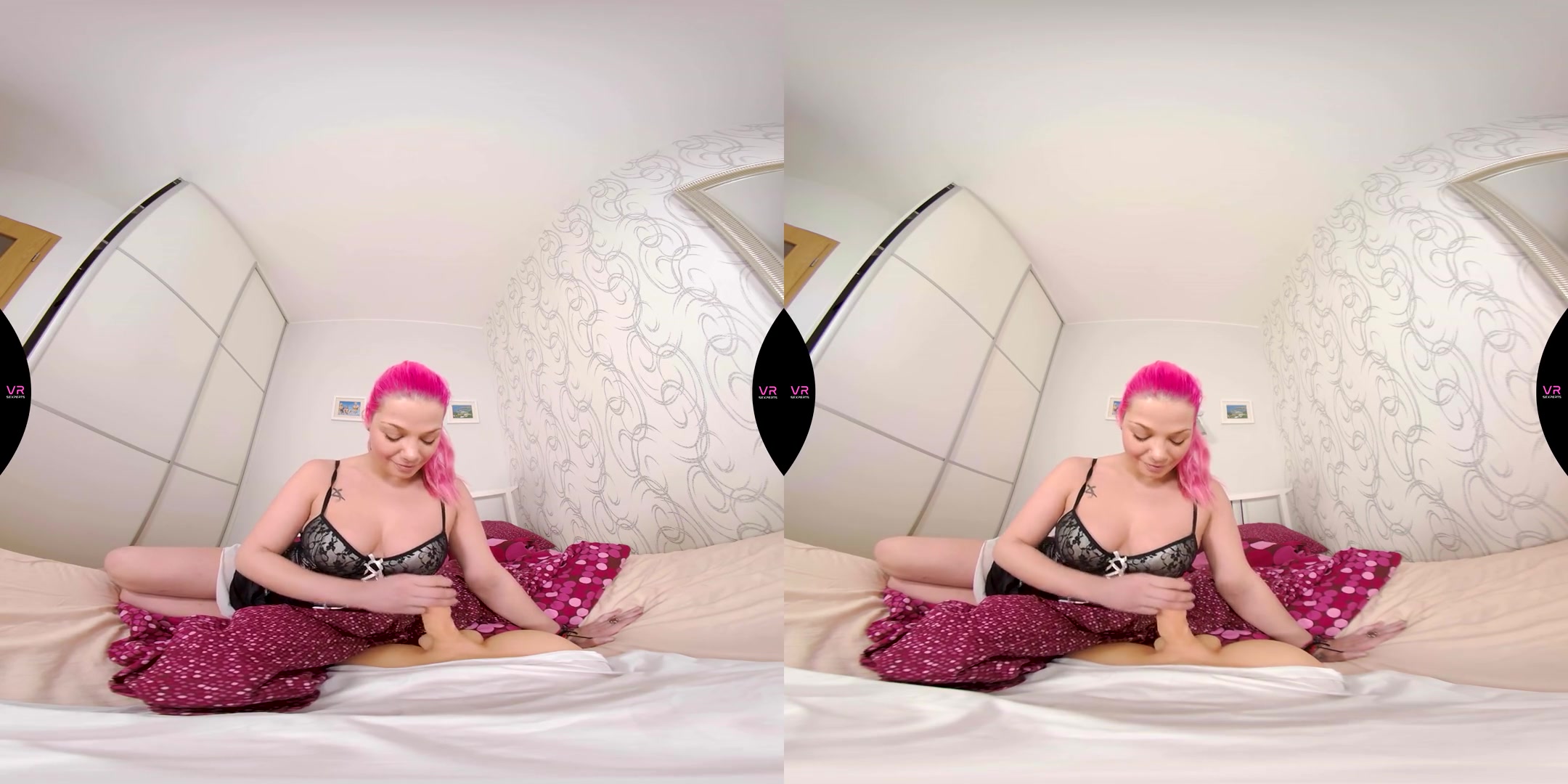 Pink Haired Busty Girl Riding Your Hard Dick