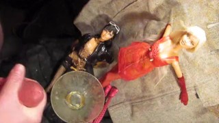 PREVIEW ONLY: Michelle B. in red lingerie footjob (cumshot only)