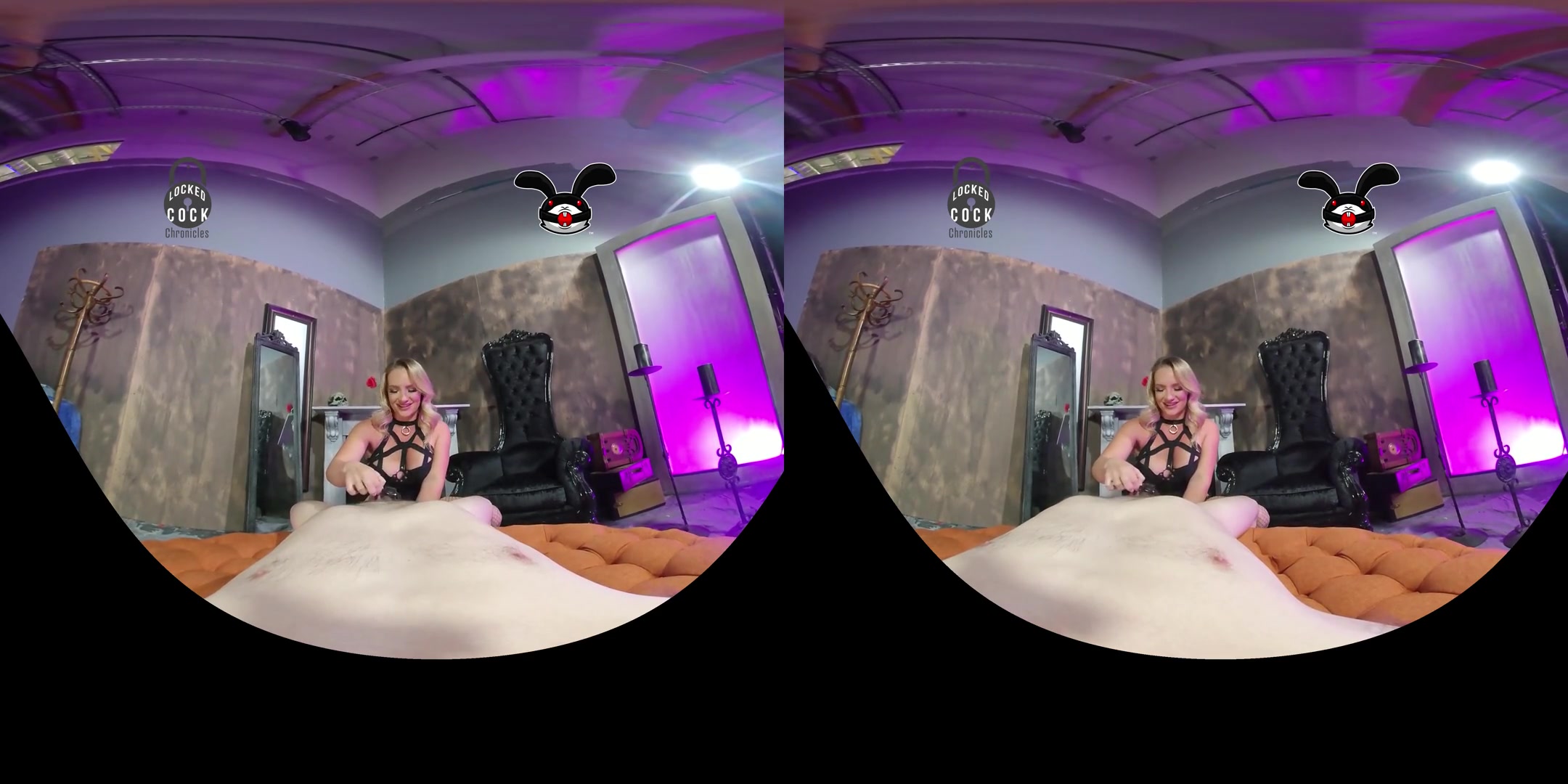 Locked Cock Chronicles - 180 - 3D - VR Edition - Volume 2 - Cali Carter; Blonde Babe Male Chastity