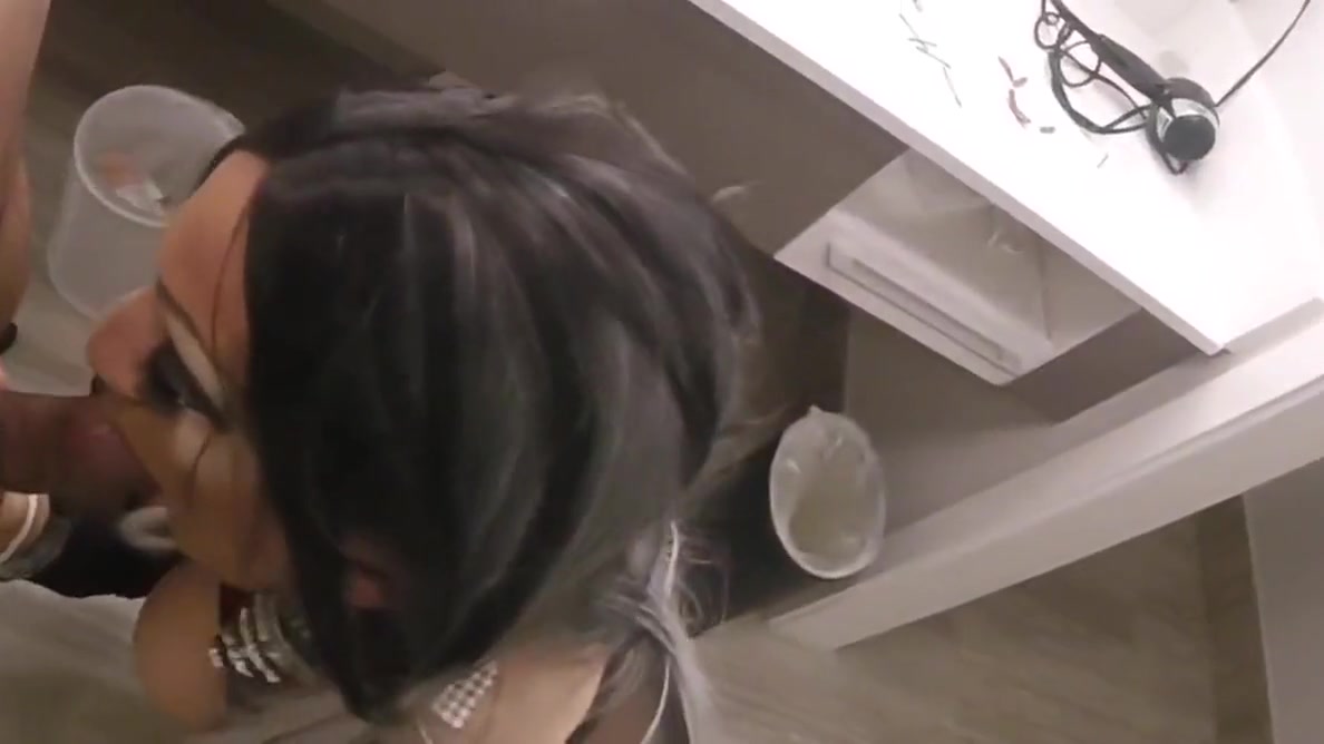 Sophie gets fucked in a hotel bathroom
