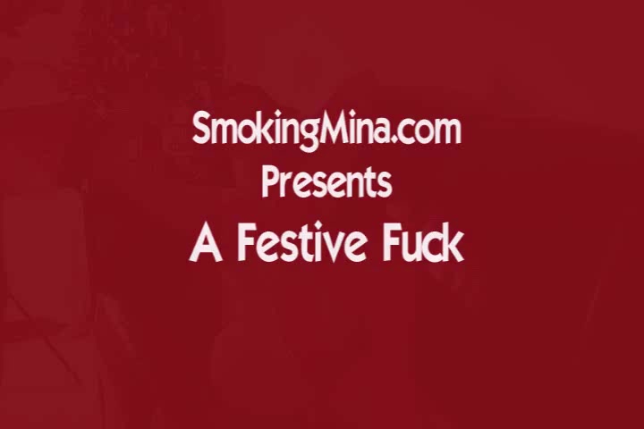 Festive Smoking Fuck - SmokingMina