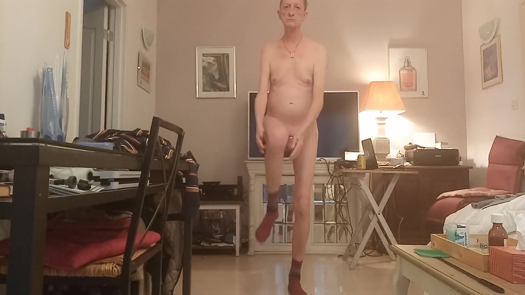 Slapping My Dick And Nude