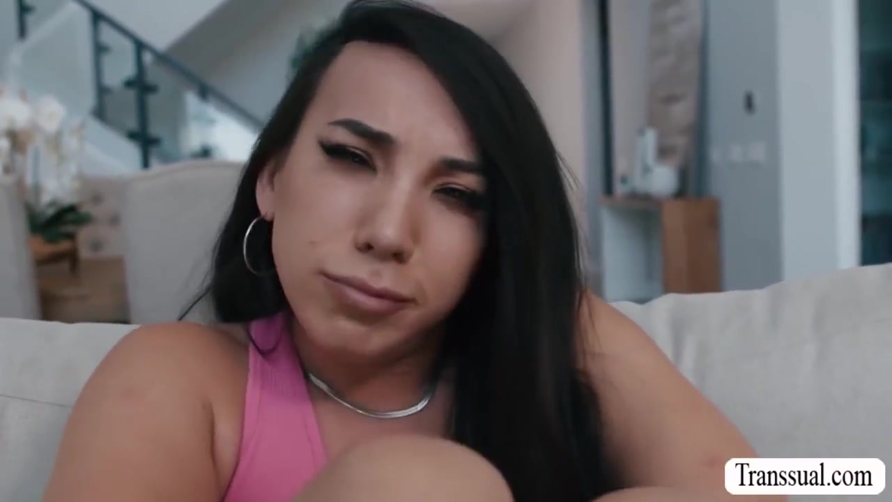 Slutty Trans Babe Butt Fucked While Live On X