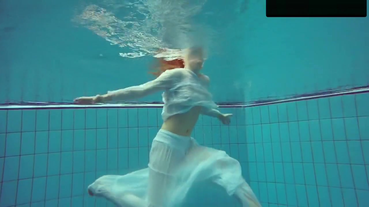 Redhead Diana Hot And Horny In A White Dress