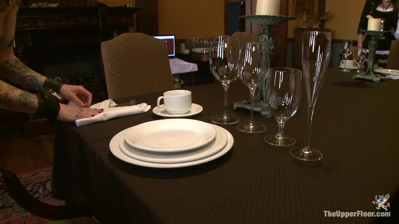 Maestro Iona Grace Sparky Sin Claire Lilla Katt Nicki Blue in Service Day: Table Settings - TheUpperFloor