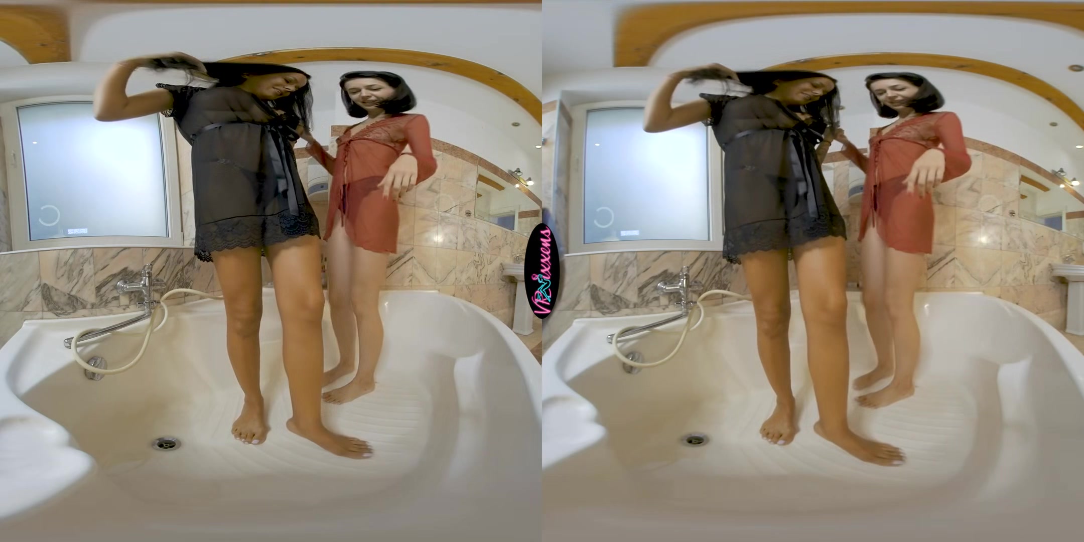 Hot Brunettes Click Toghether - Passionate Lesbian 3D Porn