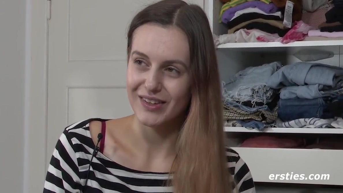 German Studies student 18+ Lauren Rides Her Dildo