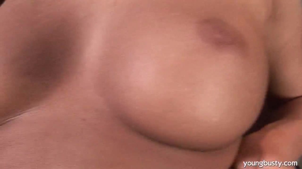 Young busty Angelica fucking a dildo