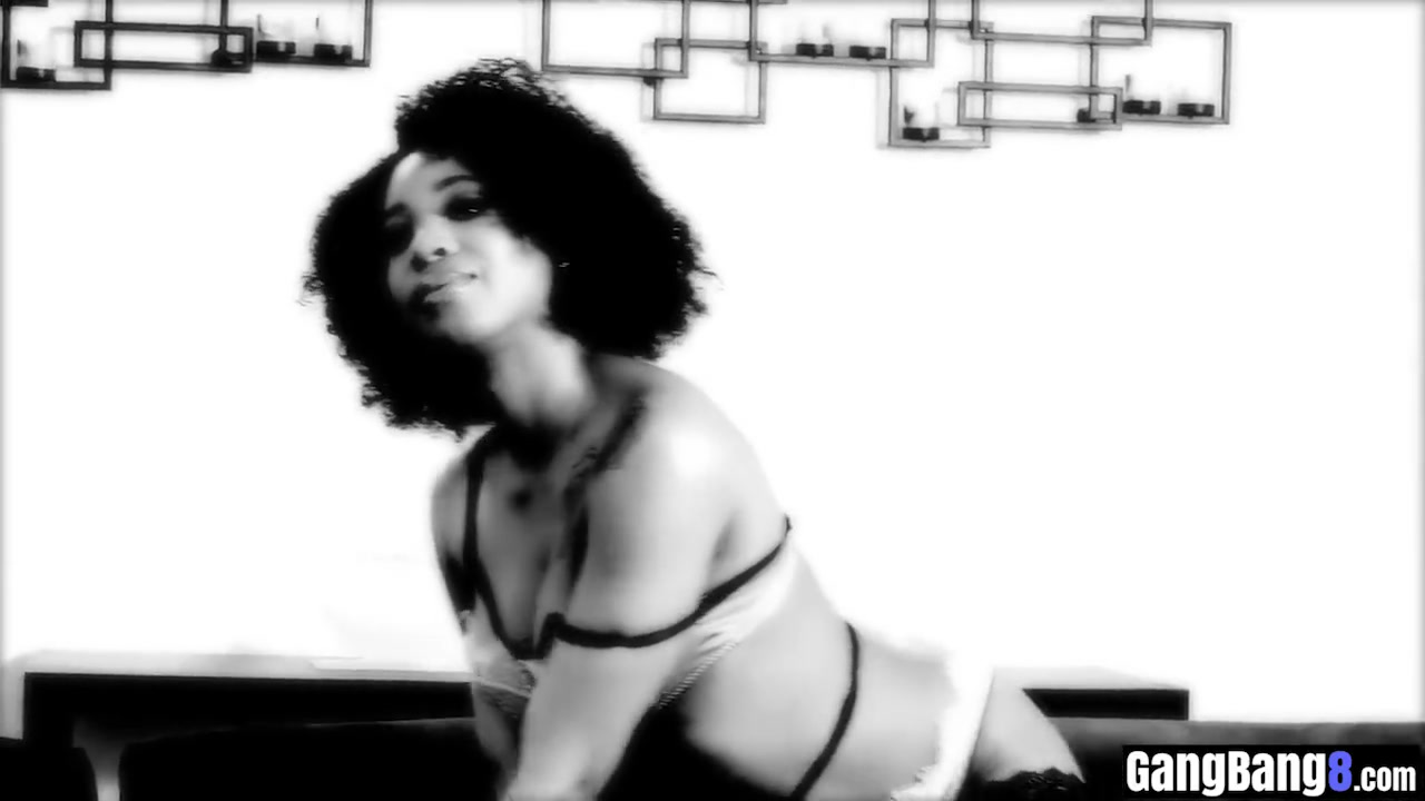 Busty Ebony Babe Got Hard Anal Smashed In A Group Sex