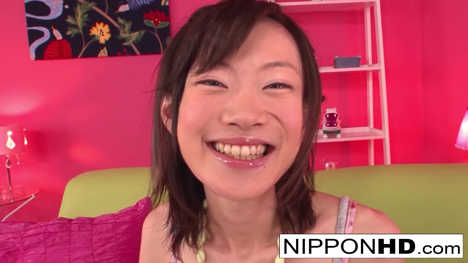 Skinny Asian Cutie Enjoys Some Pussy Play - NipponHD