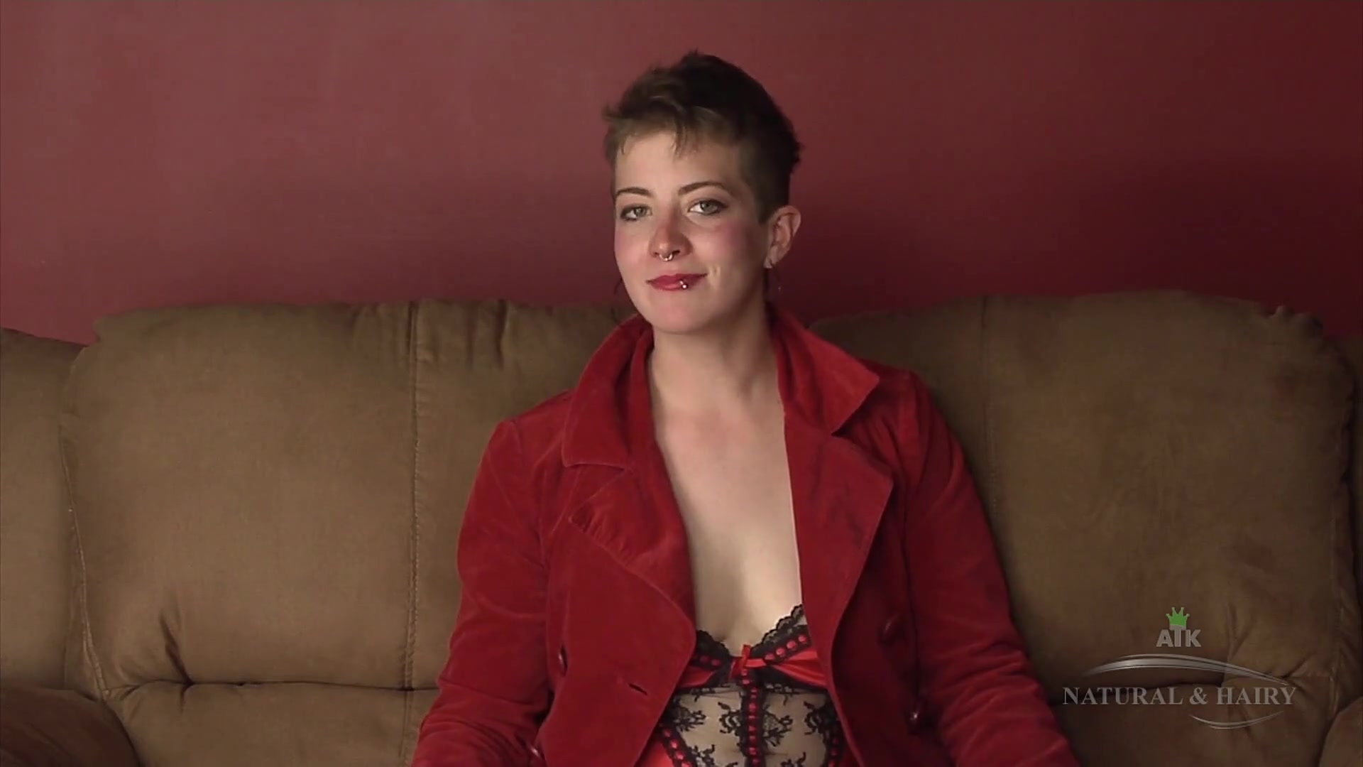 Hairy Riki Rocket Gives An Interview, Stripping And Showing Off Her Armpit Hair