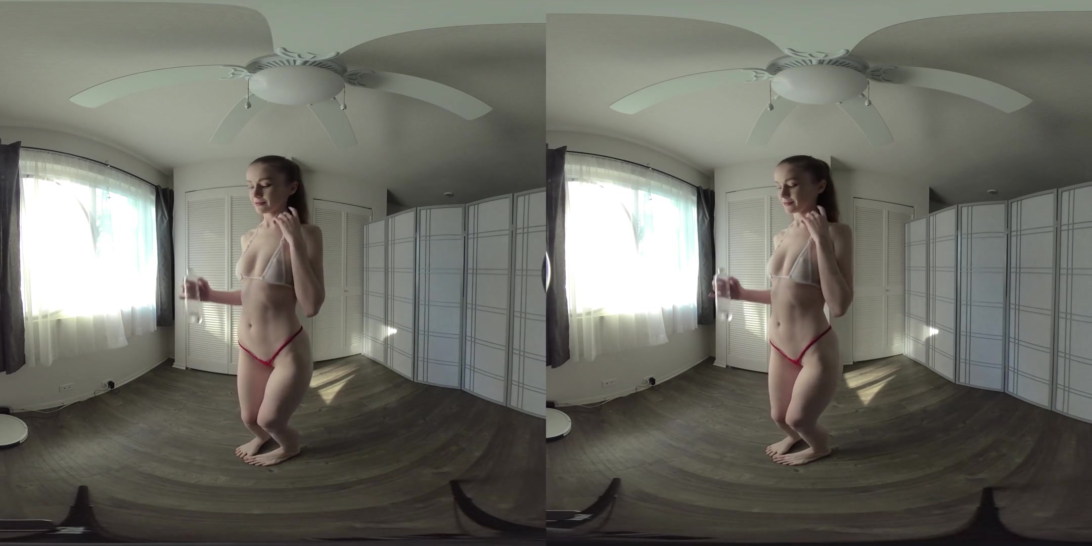 Microkini - Amateur Striptease Solo Model Big Tits