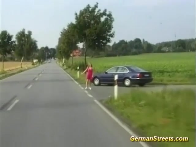 german teen 18+ picked up for double penetration