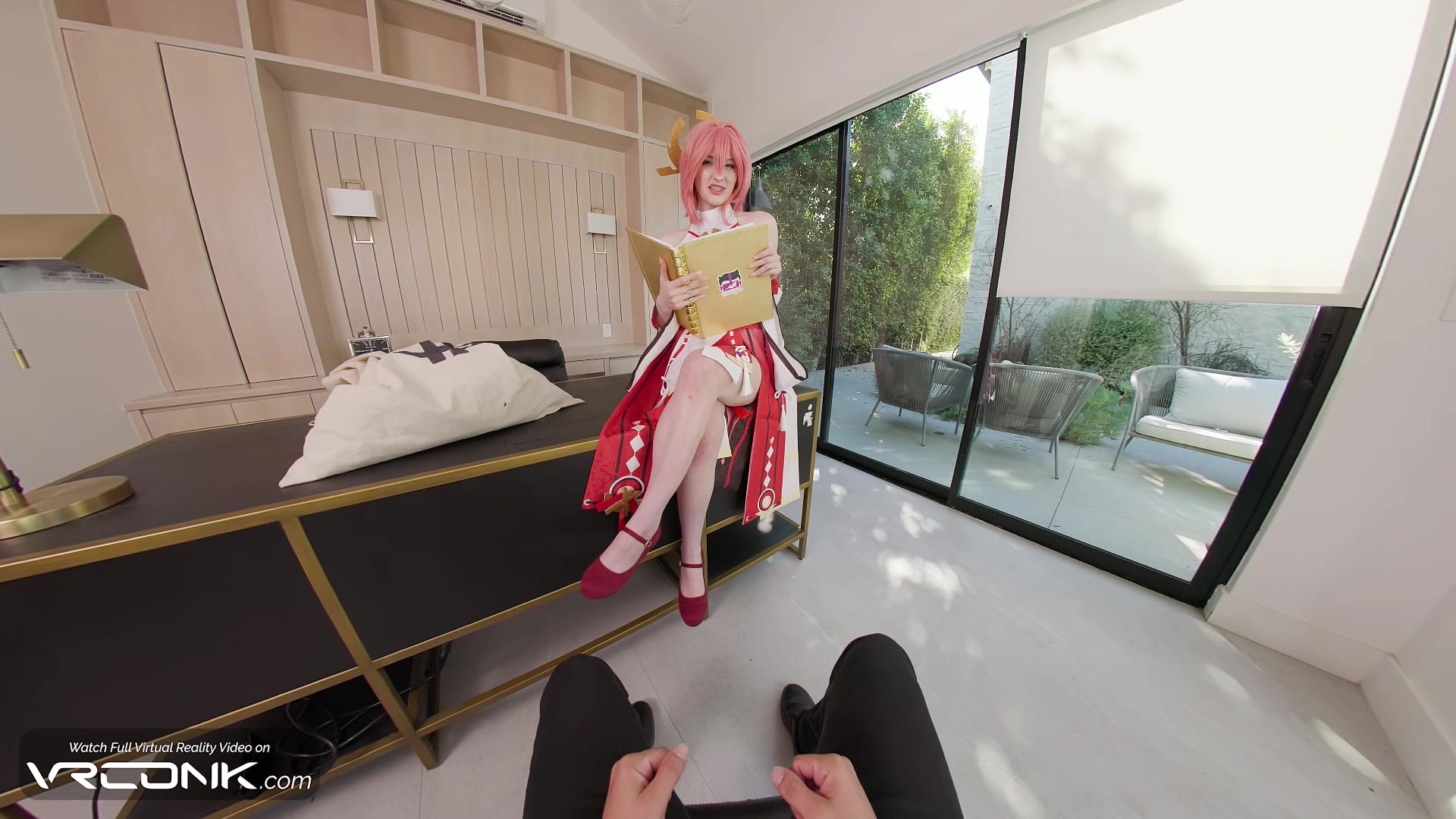 VR Conk Genshin Impact Yae Miko A sexy teen 18+ Cosplay Parody PT2 With Melody Marks In HD Porn