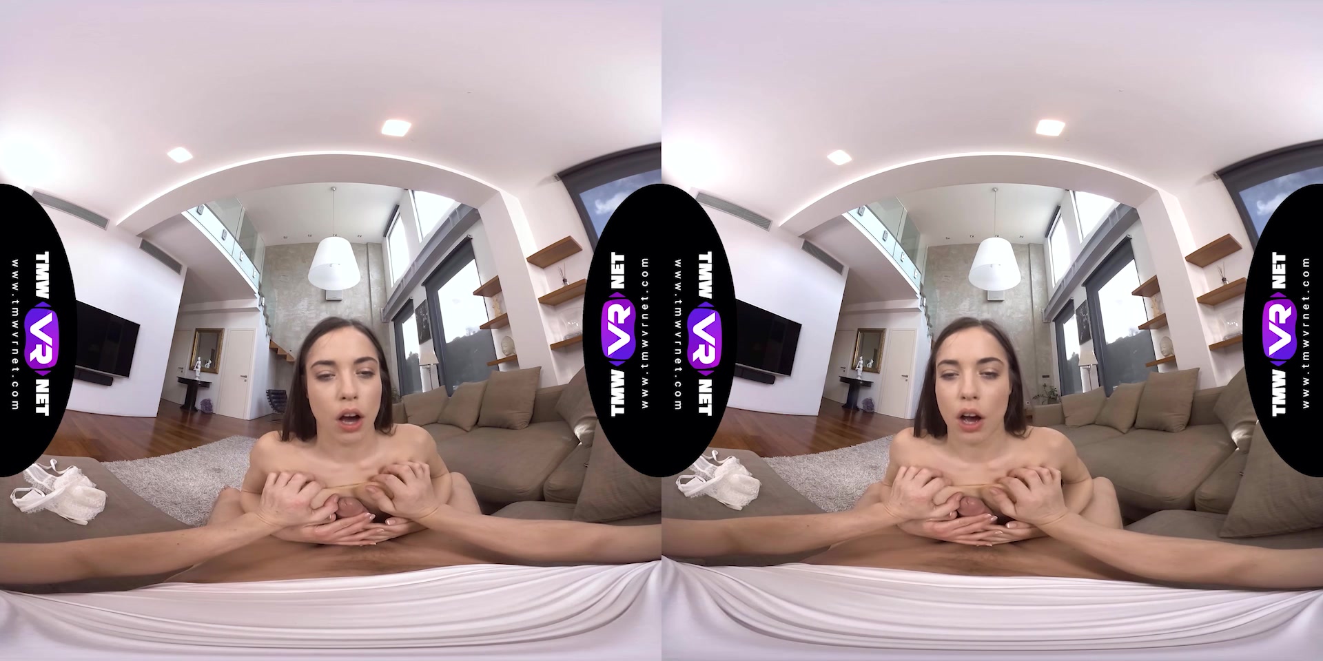 Sticky sperm on sweet brunette - TmwVRnet