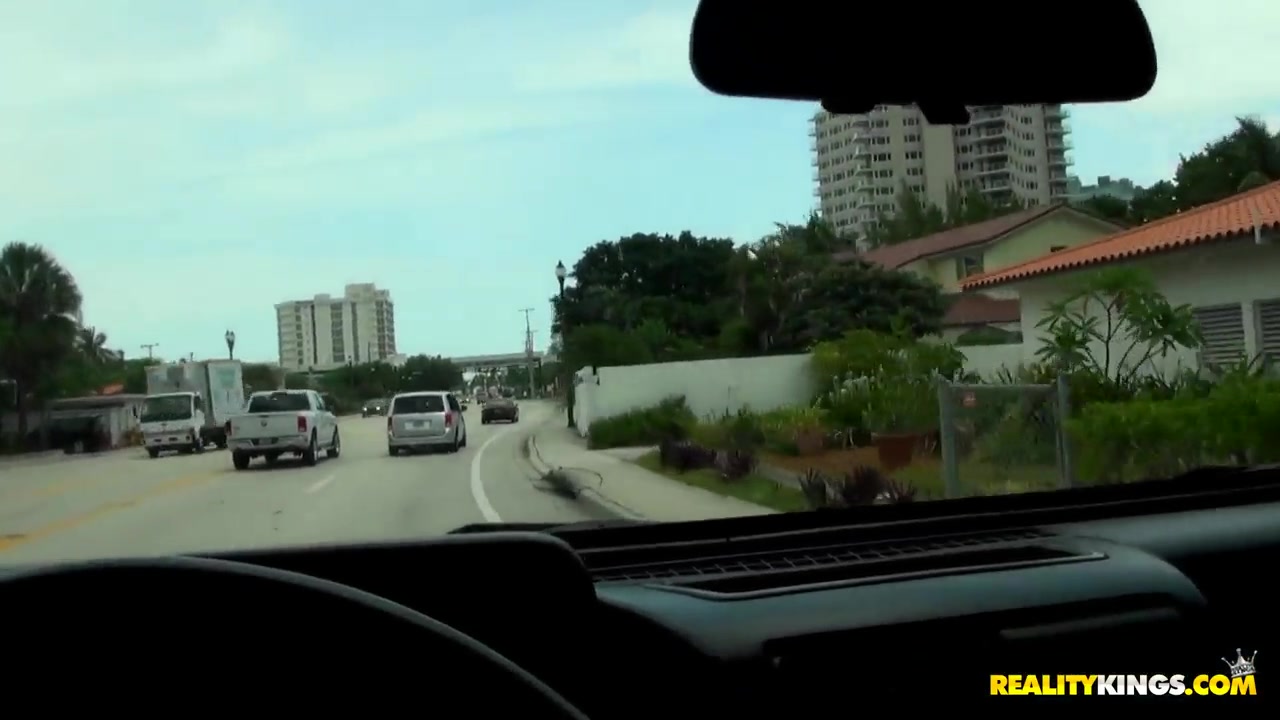 Dexlynn rides a car and a cock at the same time