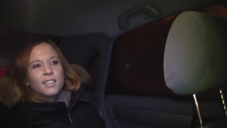 Hot car sex with anal creampie