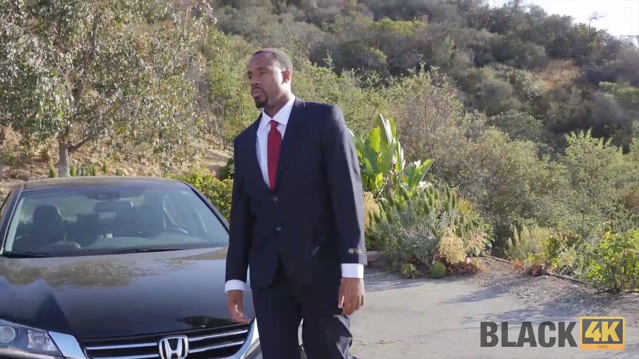 BLACK4K. Young excited cutie is ready to deal with giant black penis