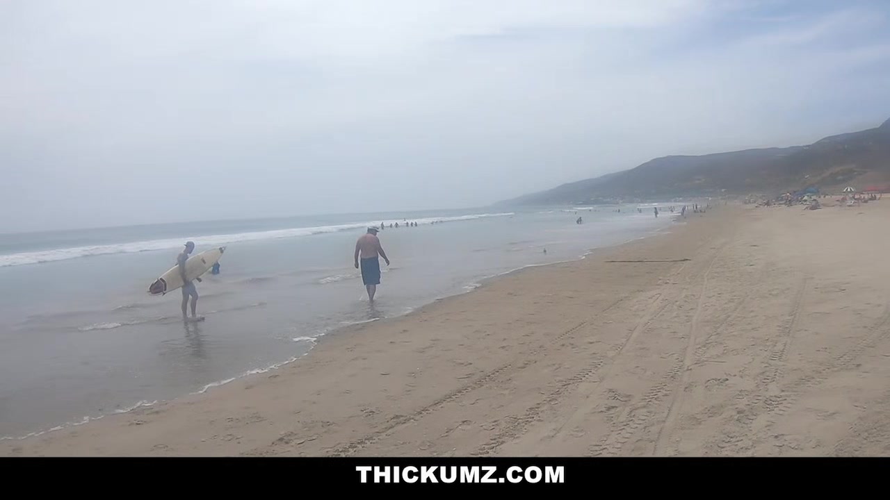 Thickumz - Big ass Latina Surfer Rides Hard Cock