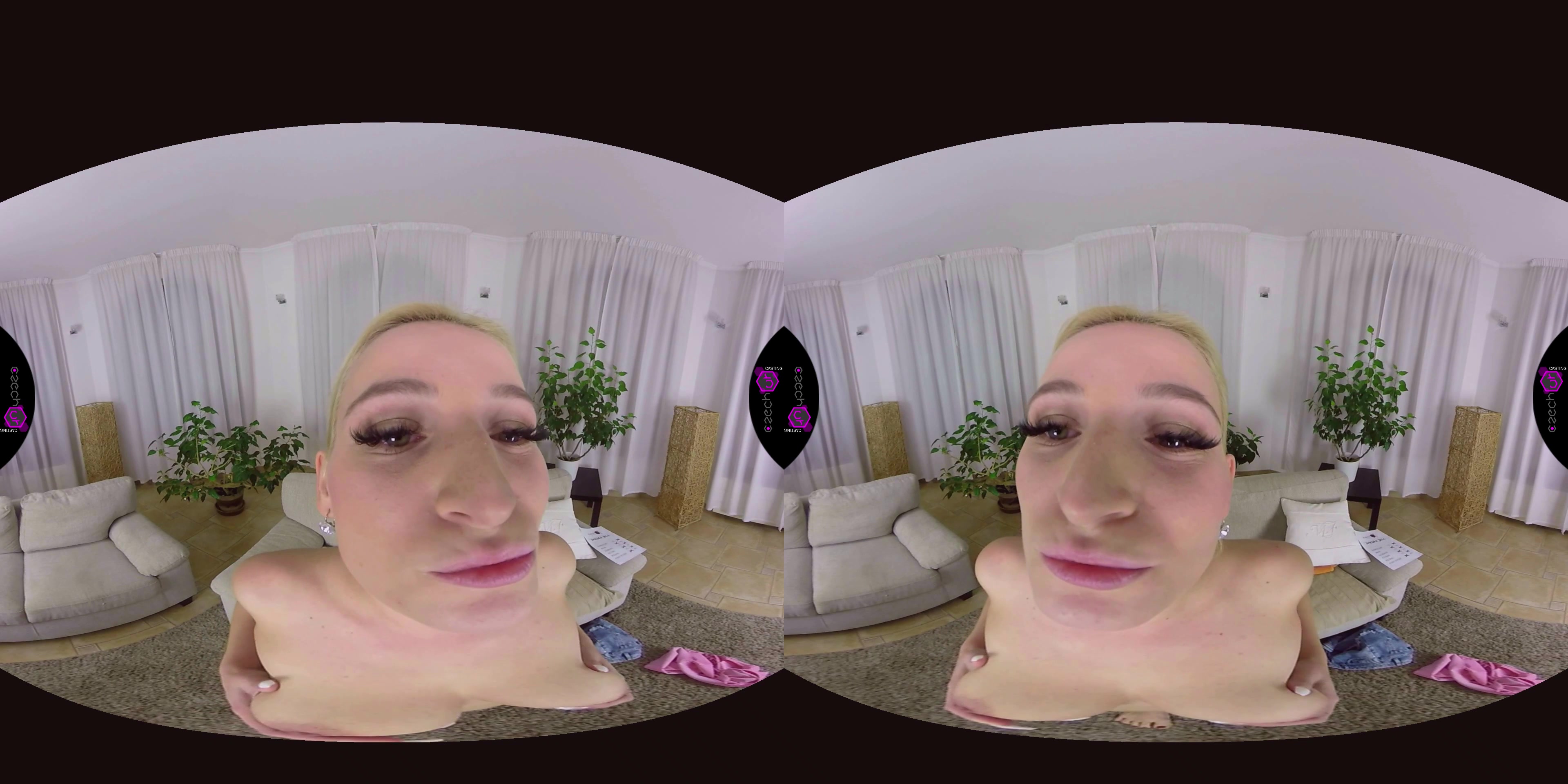 Czech VR Casting 099 - Blonde Bimbo in Casting