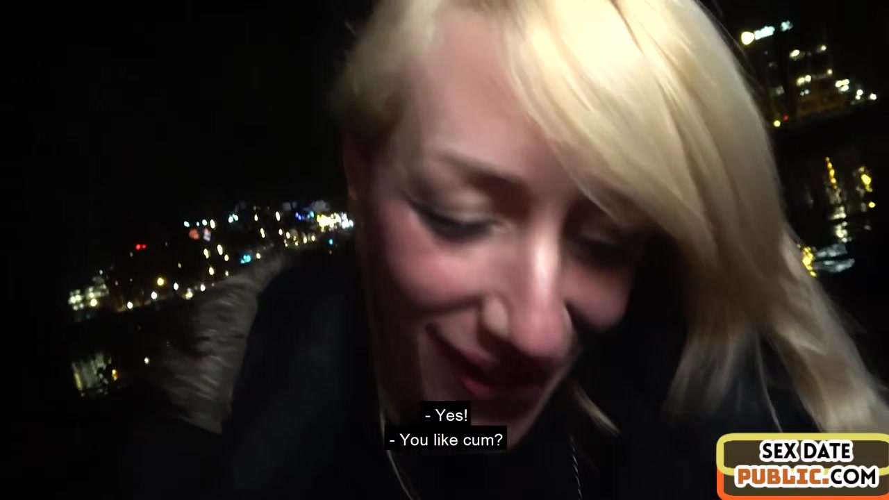 Nasty public slut drilled by thick cock in wet pussy